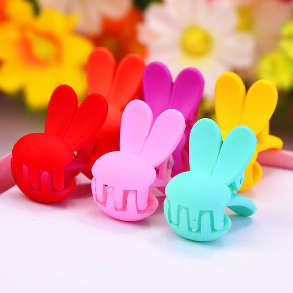 6Pcs Childrens hair accessories candy color small hair clips